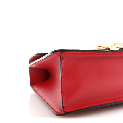 Gucci Calfskin Small Sylvie Shoulder Bag Hibiscus Red 9 of 10