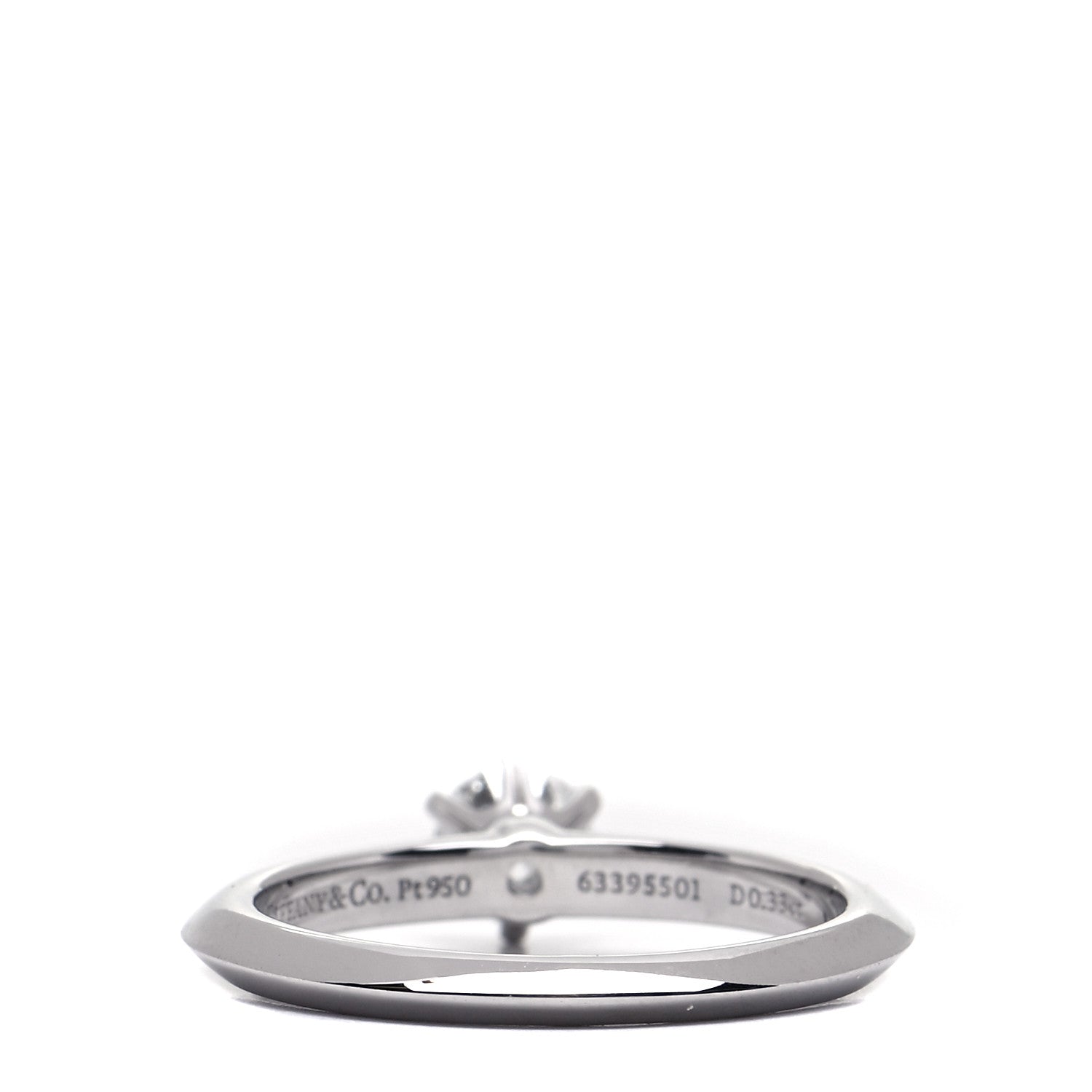 Tiffany Platinum Diamond .33ct Solitaire Engagement Ring 49 4.75 3 of 5