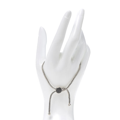 John Hardy Sterling Silver Black Sapphire Pull Through Bracelet 2 of 4