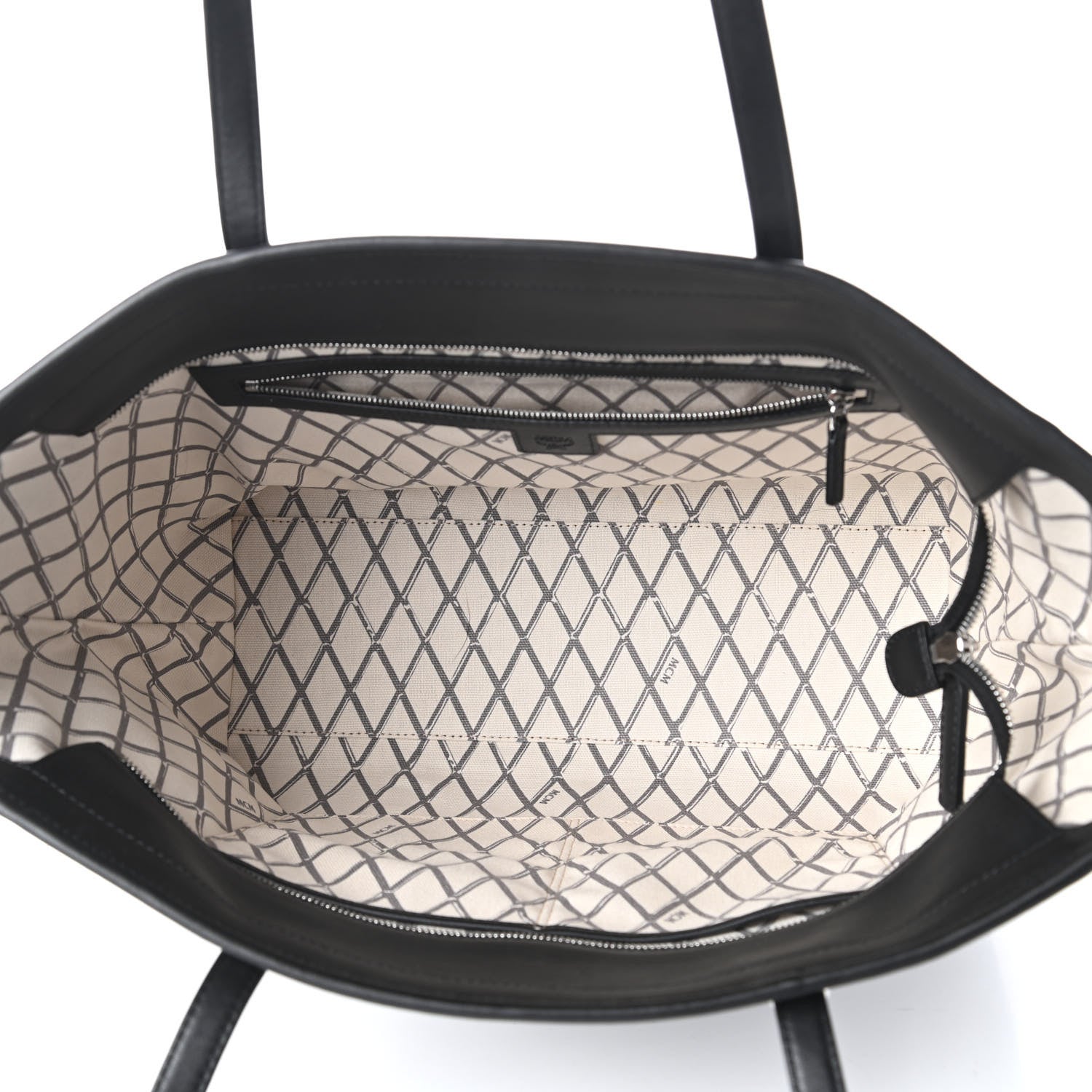 MCM Visetos Toni Shopper Tote Black 5 of 10