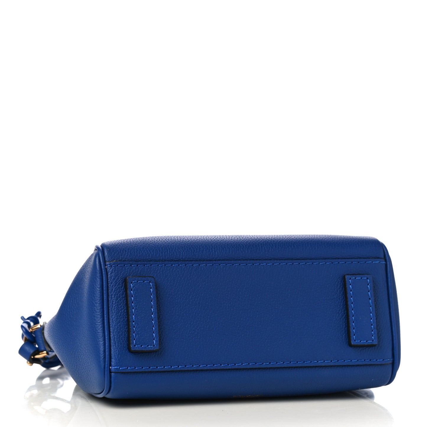 Grained Calfskin Small La Medusa Top Handle Bag Lapis