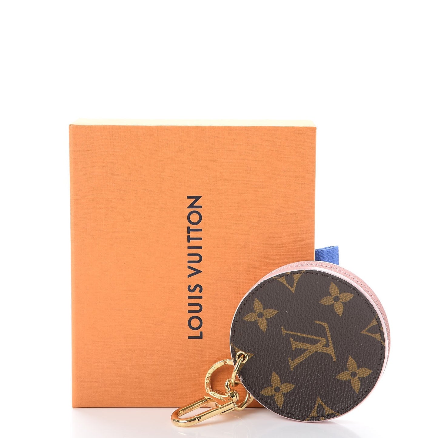Monogram LV Mirror Bag Charm Key Holder Rose Ballerine