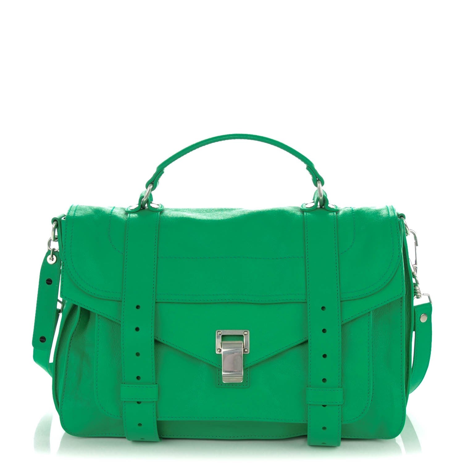 Proenza Schouler Lambskin Medium PS1 Satchel Aloe 1 of 8