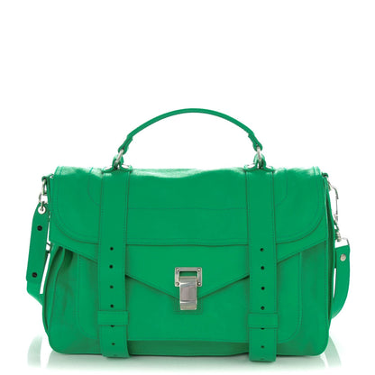 Proenza Schouler Lambskin Medium PS1 Satchel Aloe 1 of 8