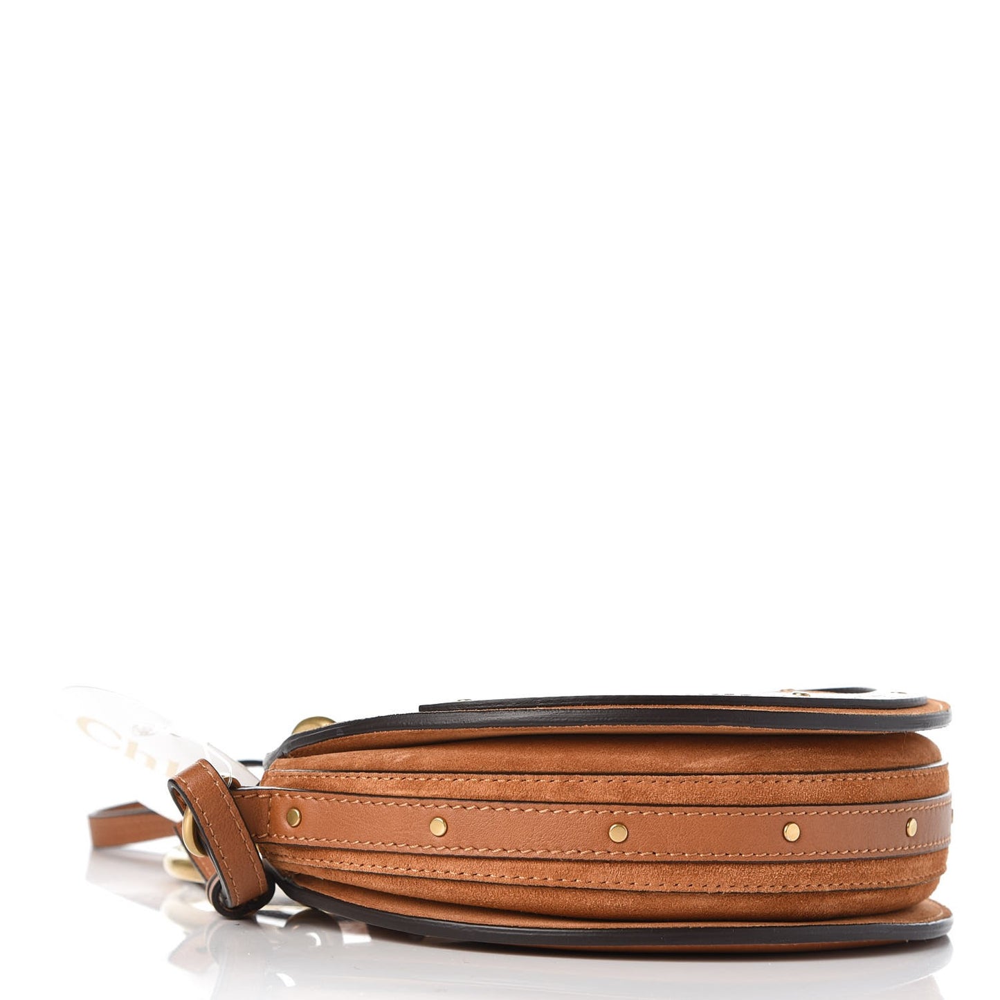 Calfskin Suede Small Pixie Bag Caramel
