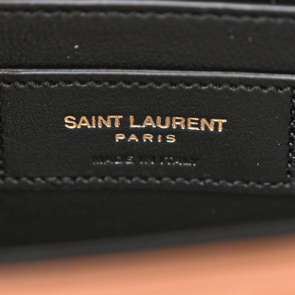 Saint Laurent Canvas Calfskin Small Solferino Satchel Beige Brick 6 of 11