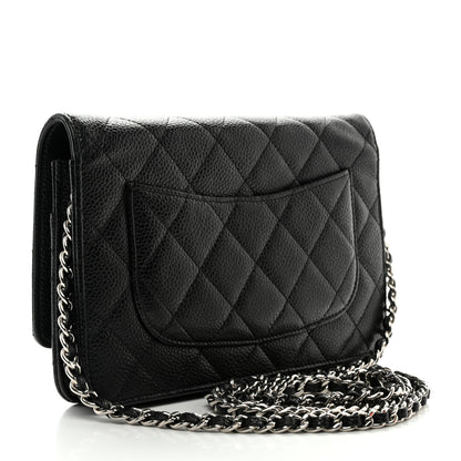 Chanel Caviar Quilted Wallet on Chain WOC Black 3 of 13