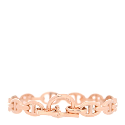 Hermes 18K Rose Gold PM Chaine d'Ancre Enchainee Bracelet ST 3 of 5