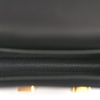 Hermes Evergrain Lizard Constance Slim Wallet Black 6 of 10