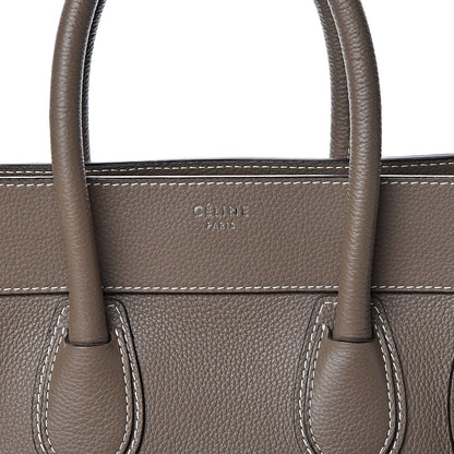Celine Drummed Calfskin Mini Luggage Souris 10 of 10