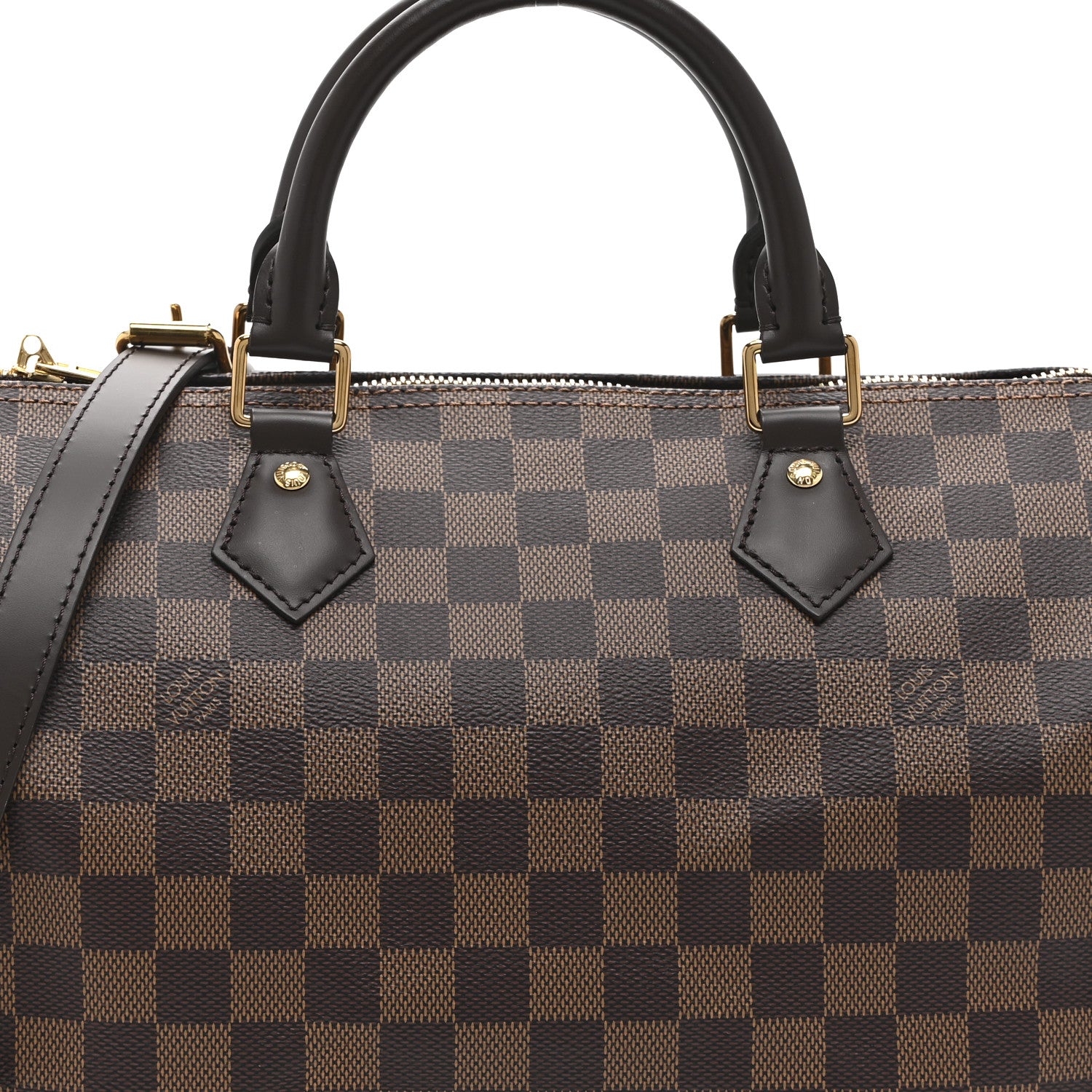 Louis Vuitton Damier Ebene Speedy Bandouliere 30 7 of 9