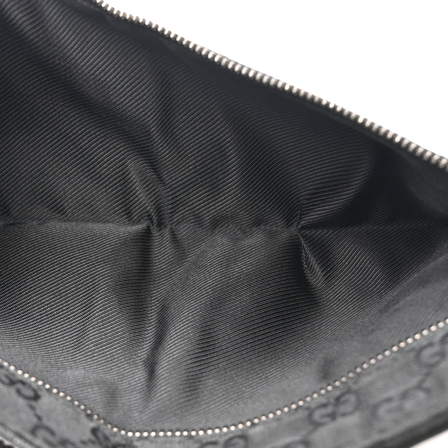 GG Monogram Double Pocket Belt Bag Black