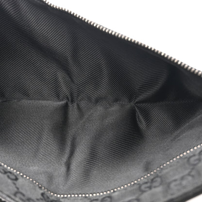 Gucci GG Monogram Double Pocket Belt Bag Black 5 of 11