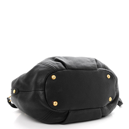 Prada Vitello Daino Shoulder Bag Black 4 of 13