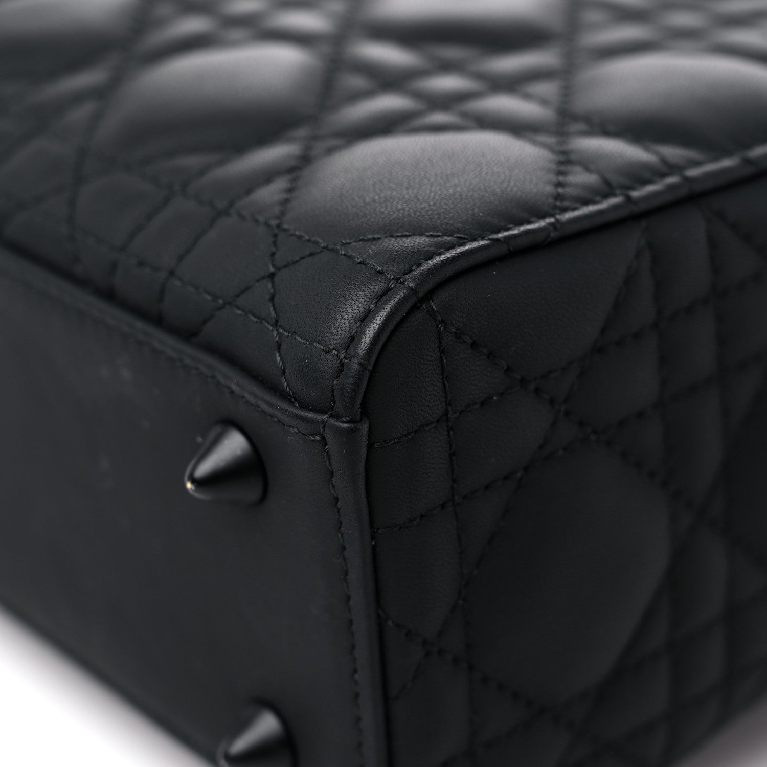 Christian Dior Ultra Matte Calfskin Cannage Small My ABCDior Lady Dior Black 9 of 10