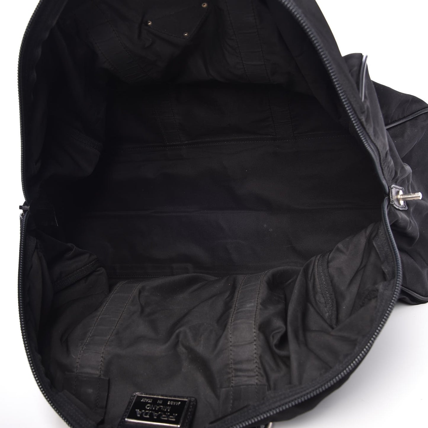 Tessuto Nylon Saffiano Weekender Black