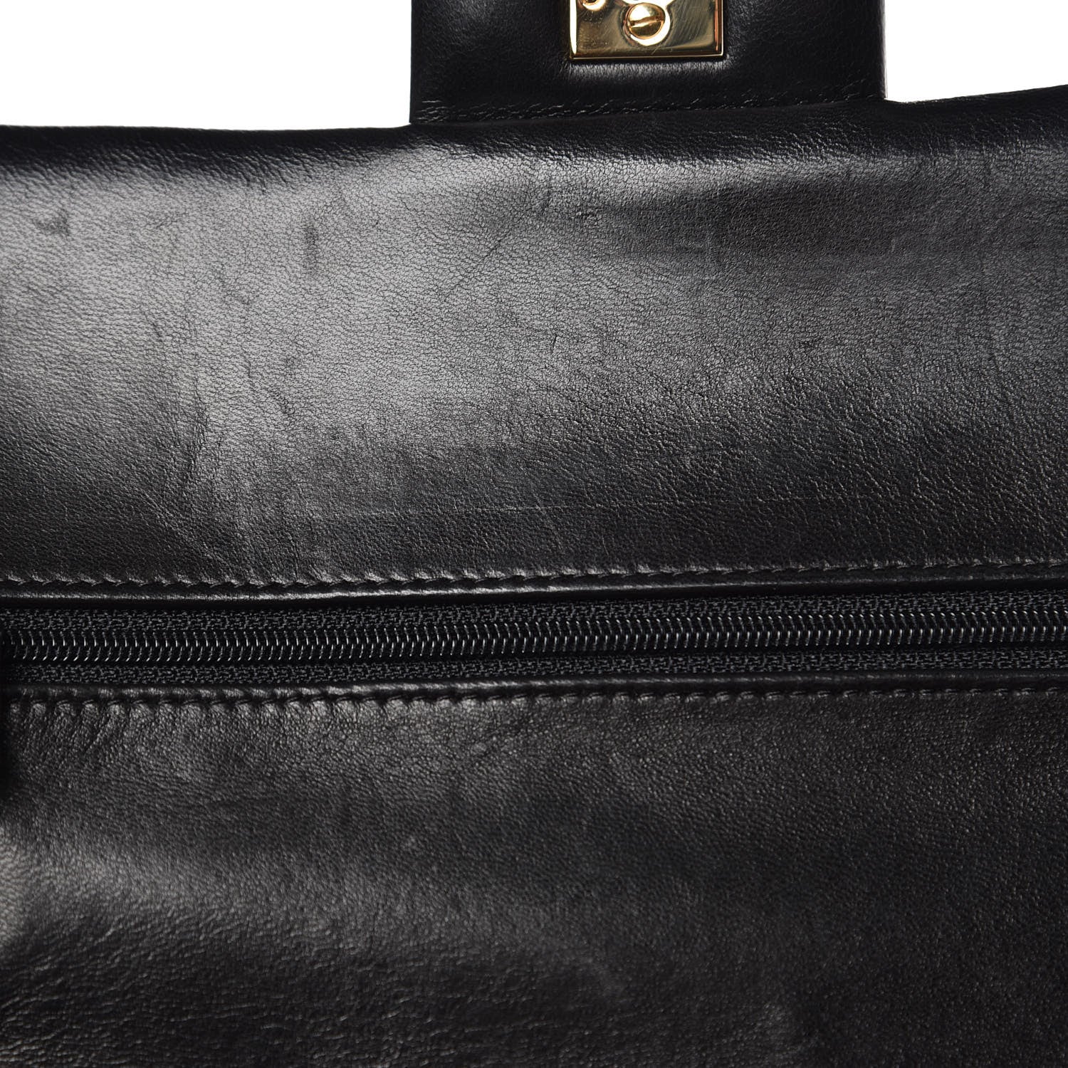 Chanel Lambskin Quilted Medium Double Flap Black 13 of 13