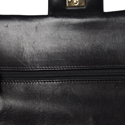 Chanel Lambskin Quilted Medium Double Flap Black 13 of 13