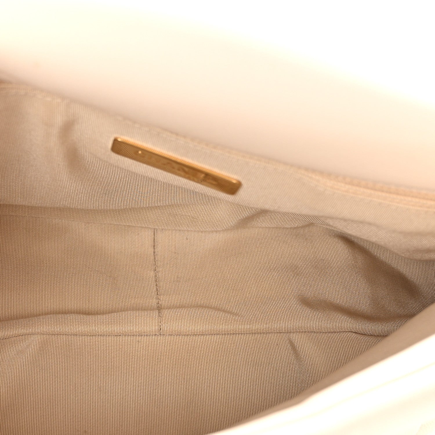 Chanel Goatskin Quilted Large Chanel 19 Flap Light Beige 5 of 10