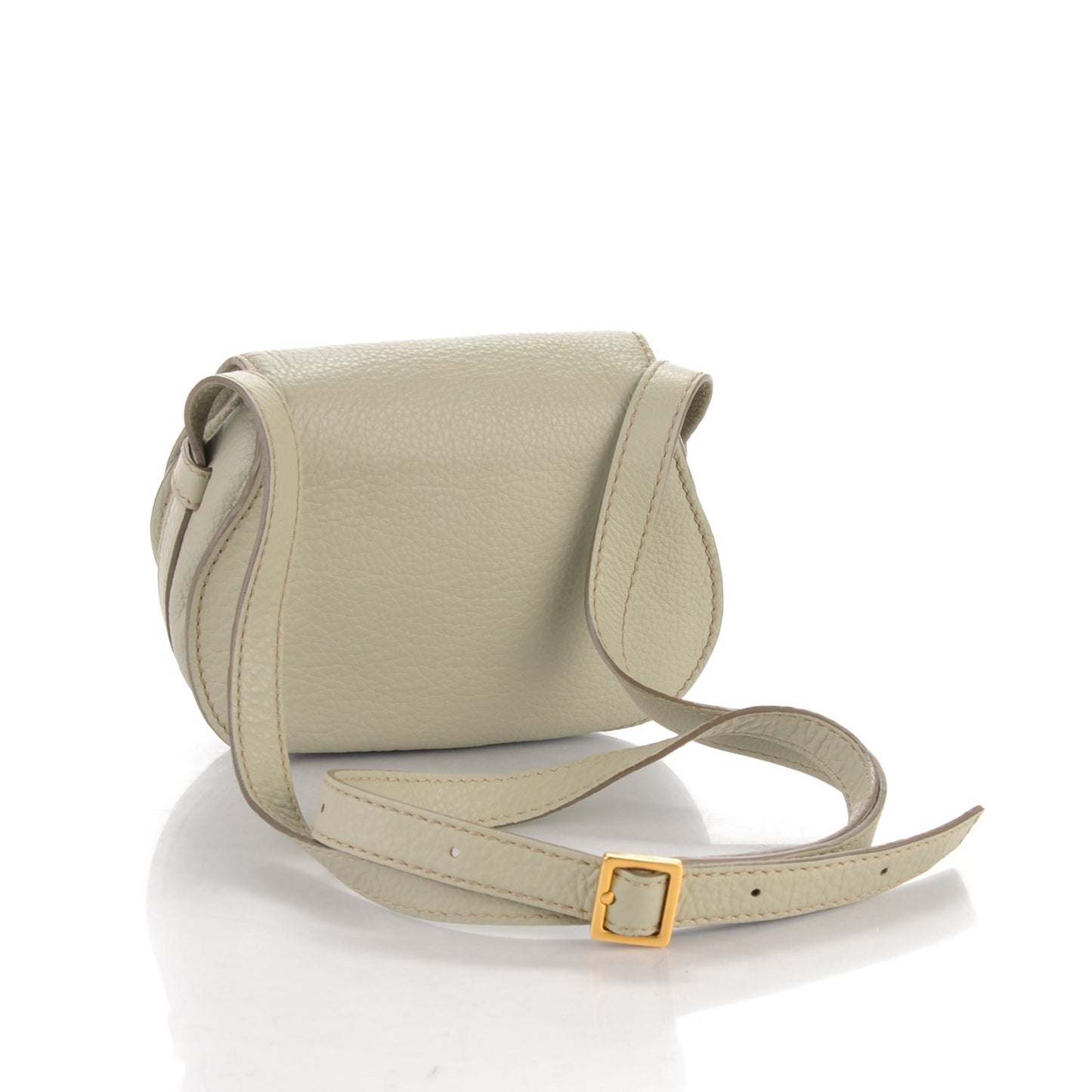 Calfskin Mini Marcie Round Crossbody Bag Baobab Green
