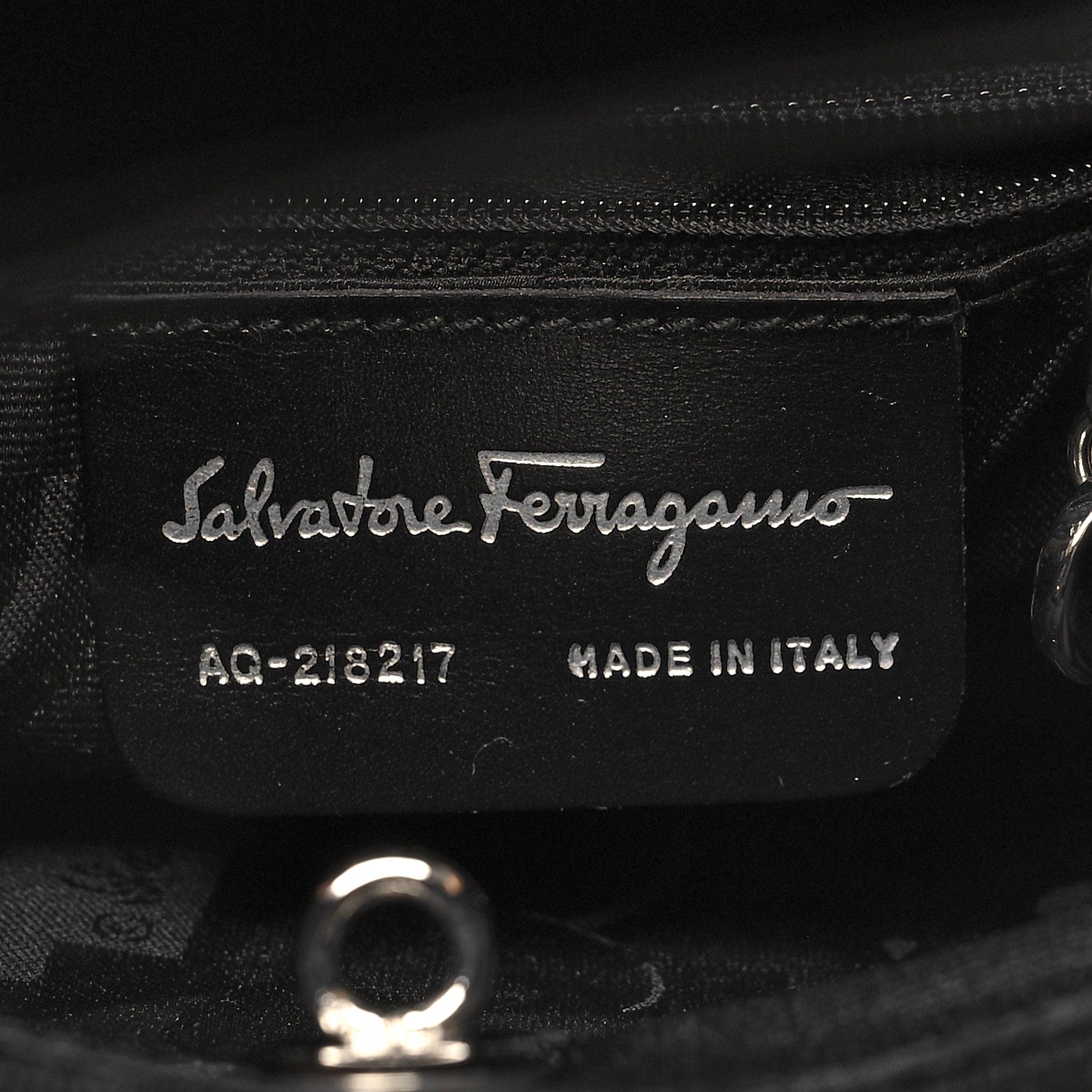 Salvatore Ferragamo Calfskin Cut Out Top Handle Black 6 of 11