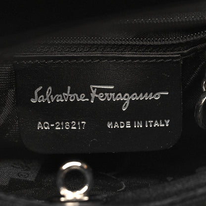 Salvatore Ferragamo Calfskin Cut Out Top Handle Black 6 of 11