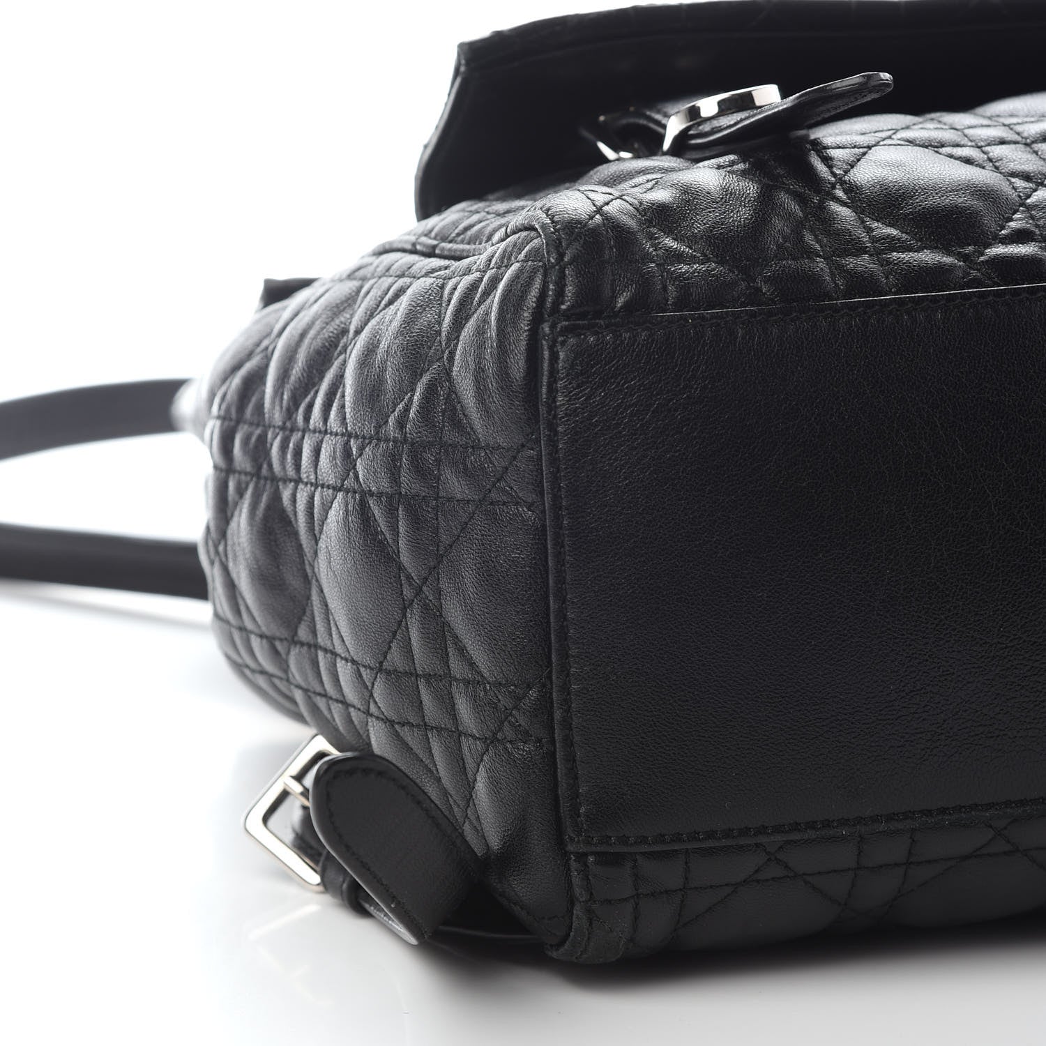 Christian Dior Lambskin Cannage Large Stardust Backpack Black 7 of 8