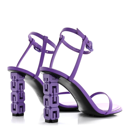 Givenchy Smooth Nappa Monochrome G Cube 85mm Sandals 39 Ultraviolet 5 of 8