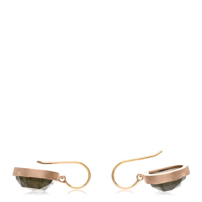 Irene Neuwirth 18K Rose Gold Labradorite Large Classic Pear Drop Earrings 3 of 4