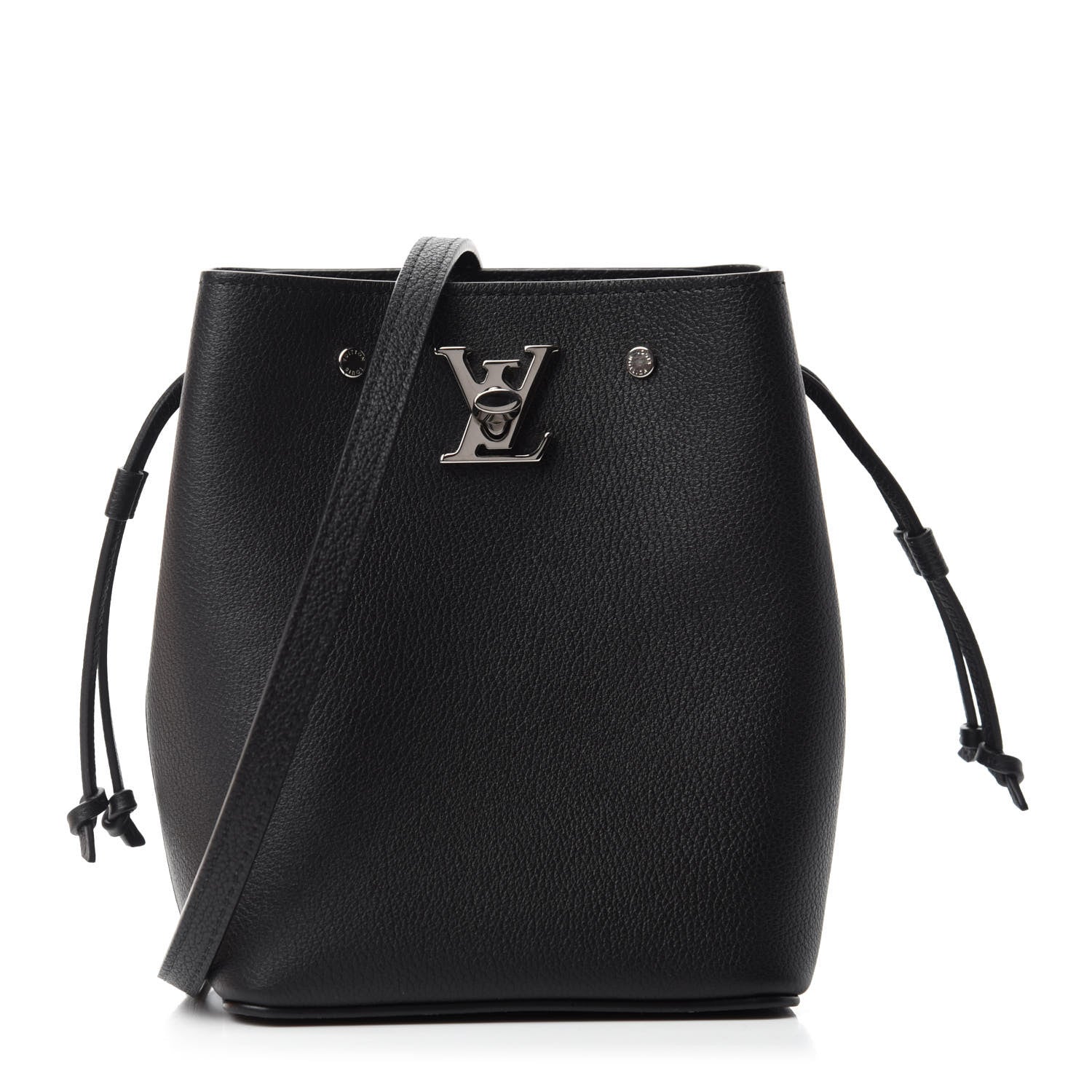 Louis Vuitton Calfskin Nano Lockme Bucket Black 1 of 11