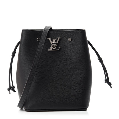 Louis Vuitton Calfskin Nano Lockme Bucket Black 1 of 11