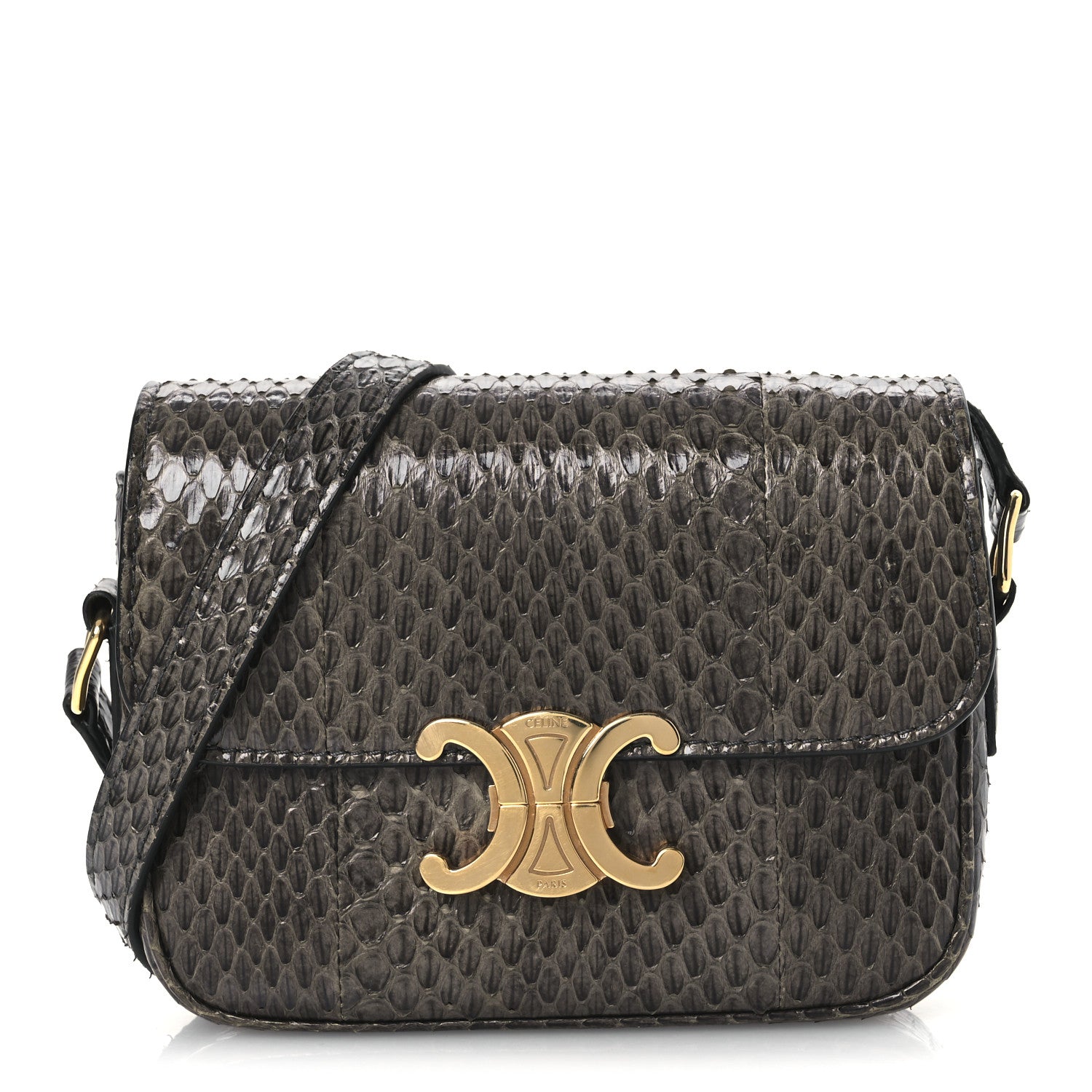 Celine Watersnake Teen Triomphe Grey 1 of 12