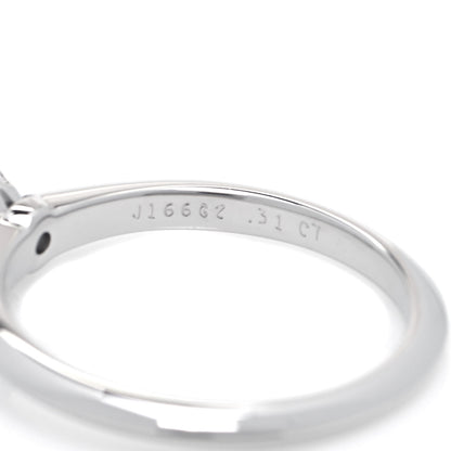 Tiffany Platinum Diamond .31ct Solitaire Engagement Ring 51 5.75 5 of 6