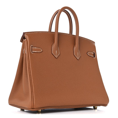 Hermes Togo Birkin 25 Gold 2 of 12
