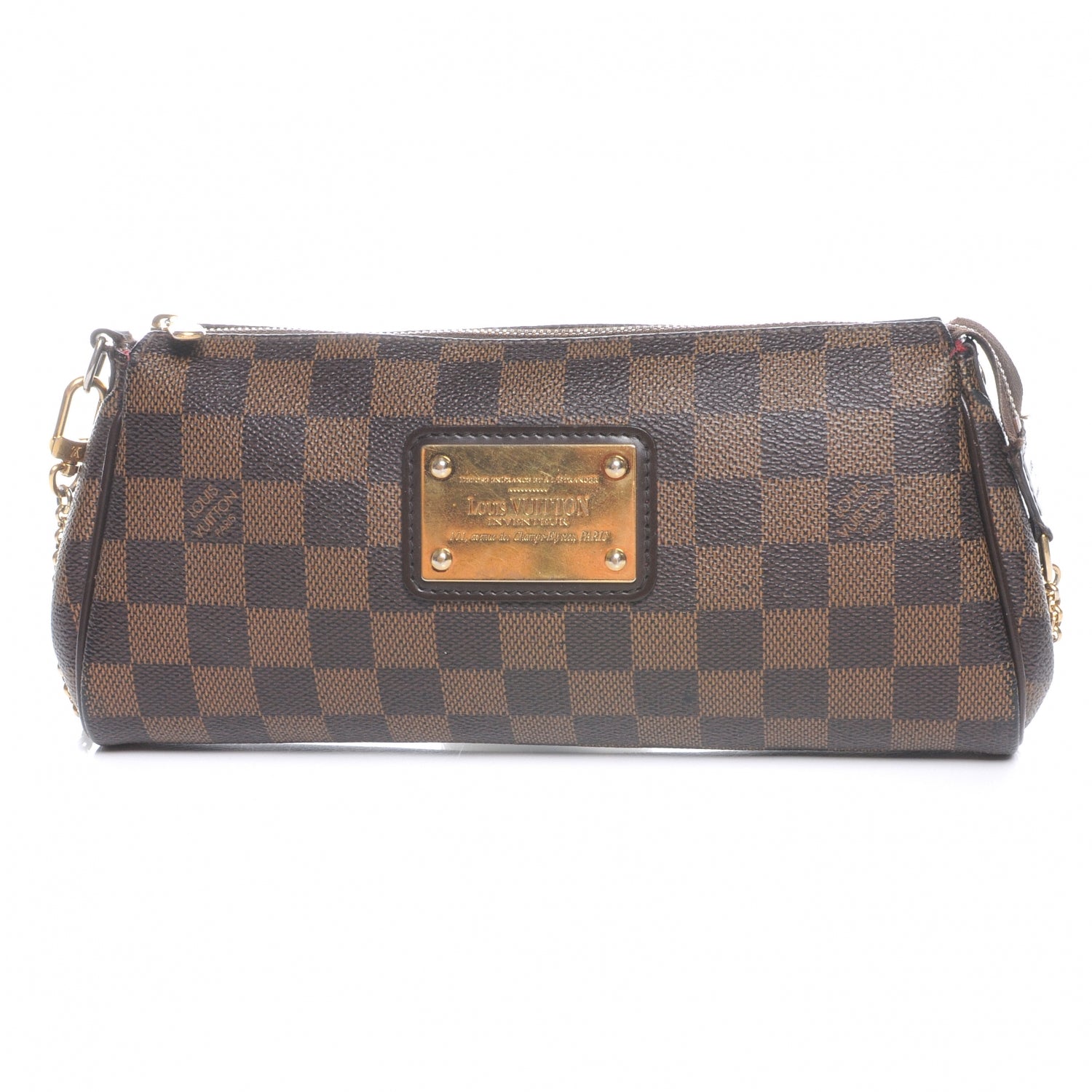 Louis Vuitton Damier Ebene Eva Clutch 1 of 7