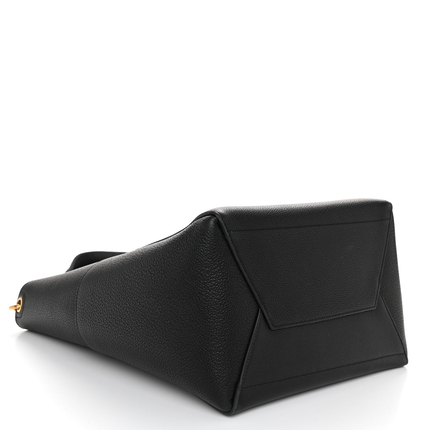 Celine Soft Grained Calfskin Sangle Bucket Bag Black 4 of 10