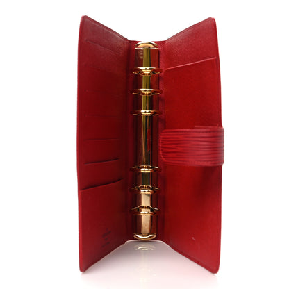 Louis Vuitton Epi Medium Ring Agenda Cover Rouge 5 of 7