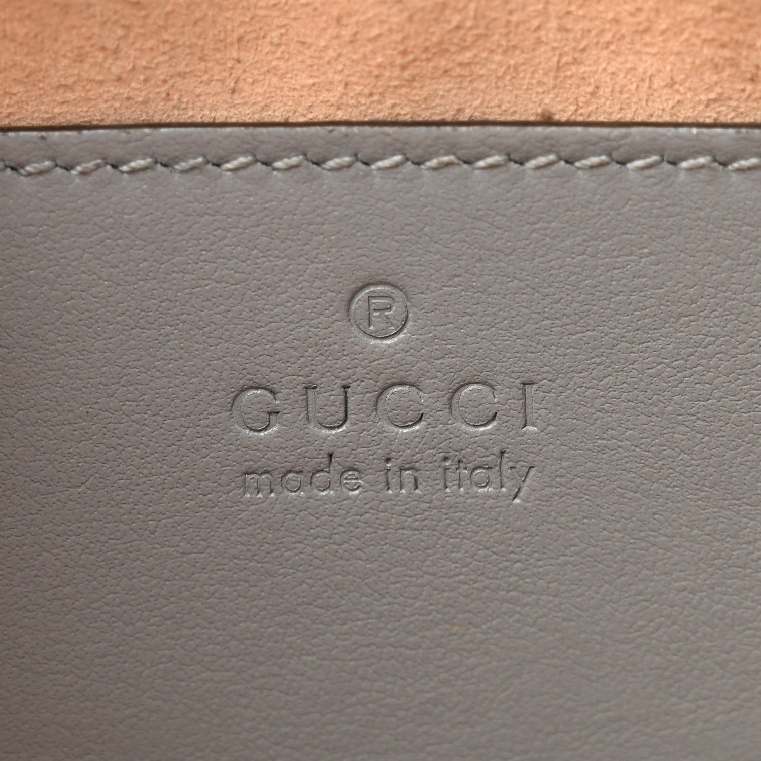 Gucci Calfskin Matelasse Aria Small GG Marmont Chain Shoulder Bag Deep Grey 6 of 13