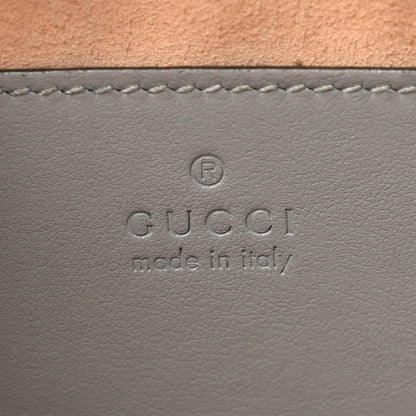 Gucci Calfskin Matelasse Aria Small GG Marmont Chain Shoulder Bag Deep Grey 6 of 13