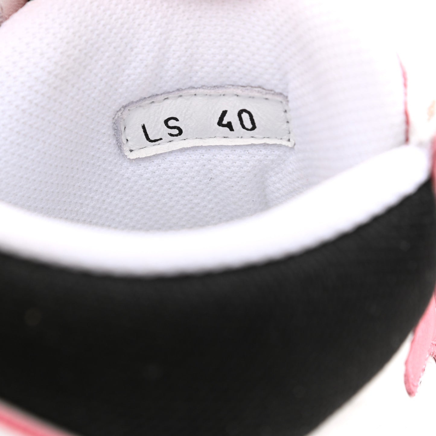 Nylon Calfskin Womens D-Player High Top Sneakers 40 Pink