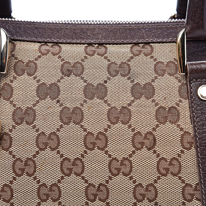 Gucci Monogram Small Abbey Boston Dark Brown 15 of 19