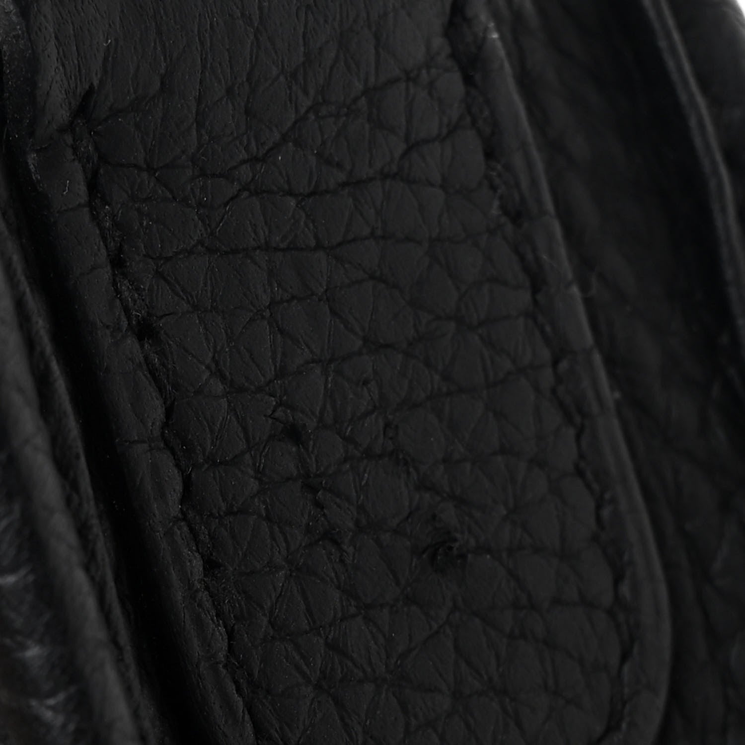 Hermes Taurillon Clemence Evelyne III PM Black 11 of 12