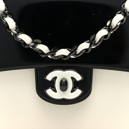 Chanel Plexiglass Plexi Coco Bag Black White 8 of 11