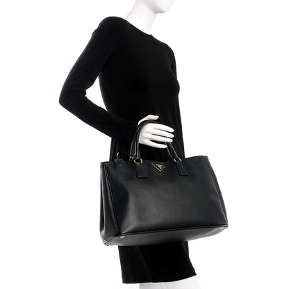 Prada Saffiano Lux Large Tote Black 2 of 11