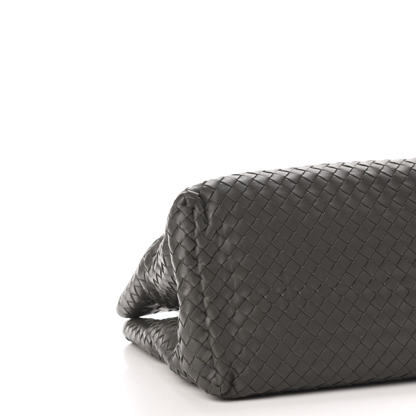 Nappa Intrecciato Large Classic Chain Strap Tote Light Grey
