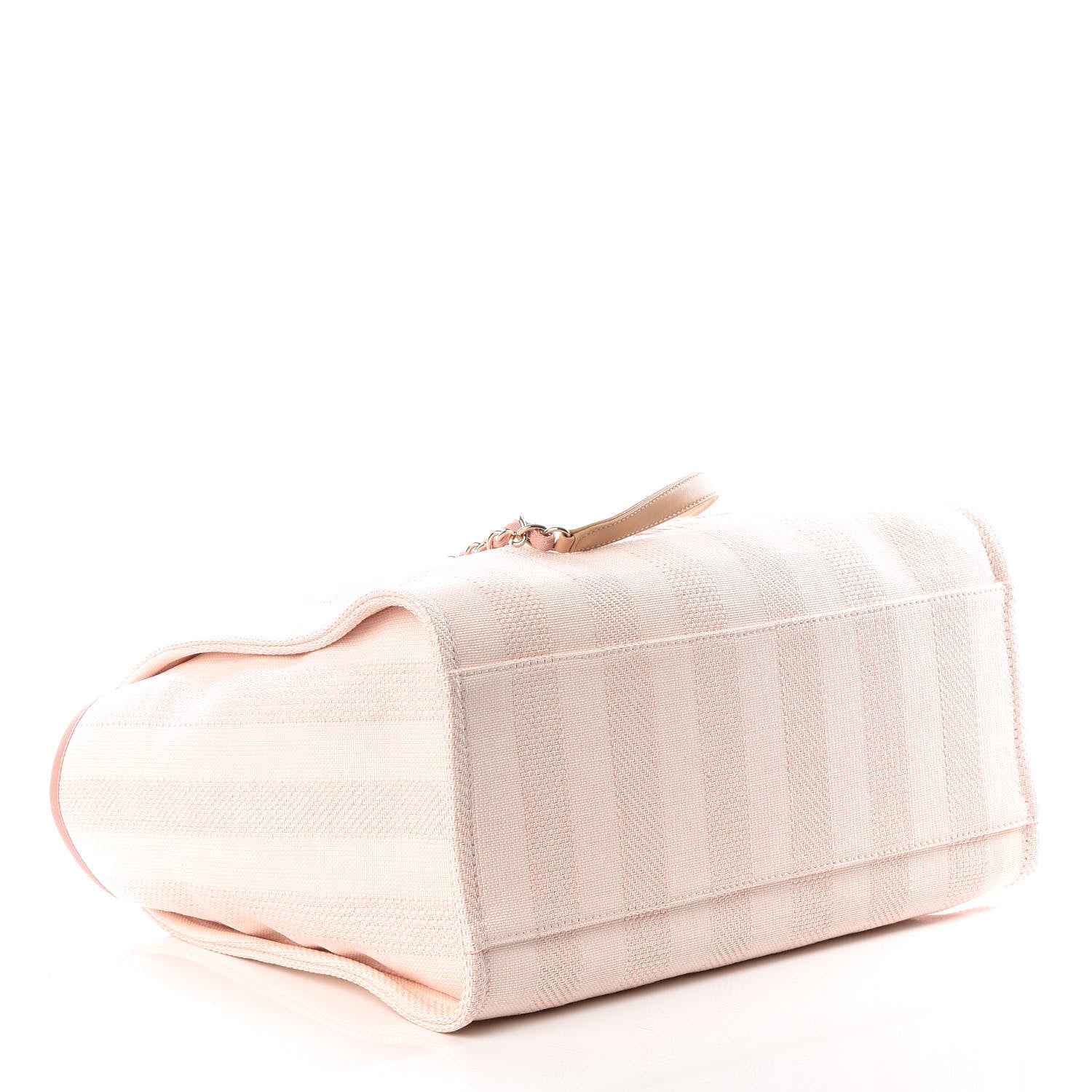 Chanel Mixed Fibers Calfskin Striped Medium Deauville Tote Light Pink 3 of 10