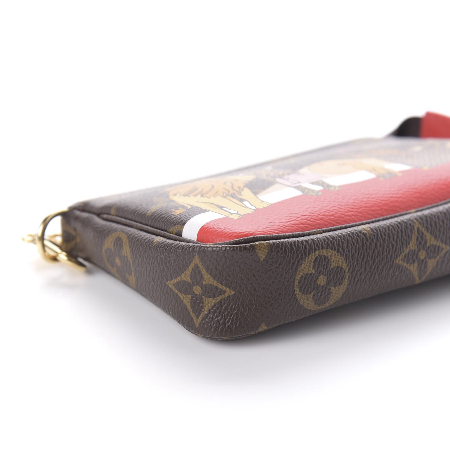 Louis Vuitton Monogram 2018 Christmas Animation Mini Cats Pochette Accessories 6 of 10