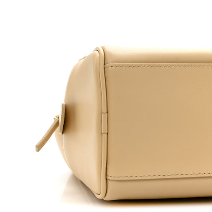 Chanel Calfskin Large Bowling Bag Beige 9 of 11