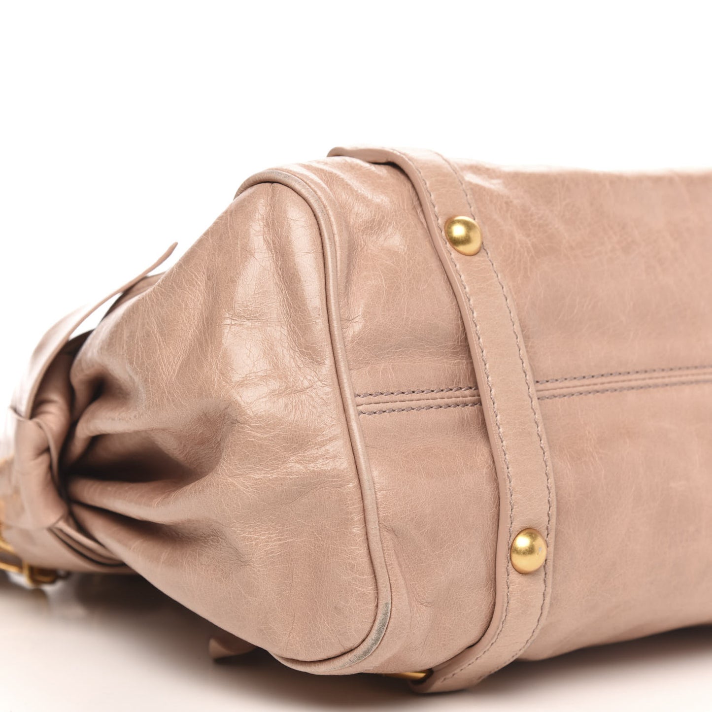 Vitello Lux Mini Bow Bag Cipria