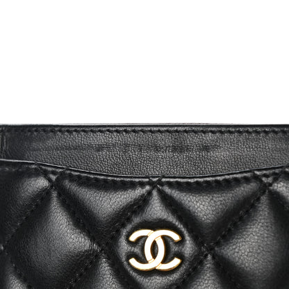 Chanel Lambskin Quilted Card Holder Black 11 of 11